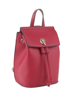Fashion Convertible Drawstring Backpack 87646 RED